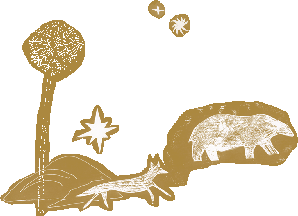 Paysage animaux Conteuse